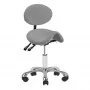 Kozmetični stolček model 1025 profilirane sive barve