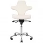 Azzurro Special 052 бял качествен козметичен стол от еко кожа