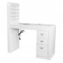 Cosmetic table 310 with cassette absorber, white, left-hand side