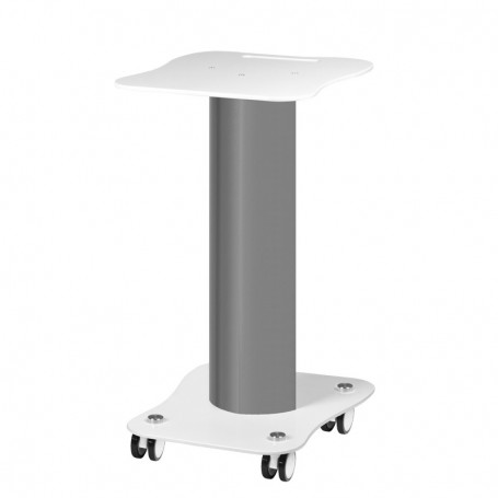 Funktioneller Metall-Kunststoff-Tisch mit Gummirädern mit Blockierfunktion