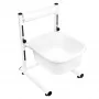 HEIGHT-ADJUSTABLE PEDICURE TRAY, WHITE