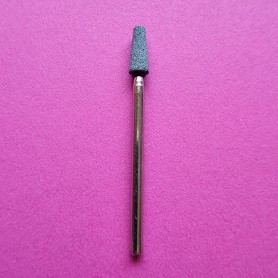 The corundum bit is indispensable for smoothing natural nail or finishing of the cuticle and the nail