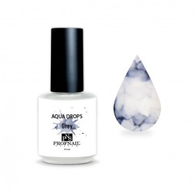 "Grey" Aqua drops PNS (Drops for quick nail design)