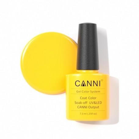 Canni Soak Off UV LED Nail Gel Polish Lemon Yellow