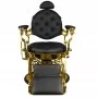 "Gabbiano Giulio Gold" kirpimo kėdė juoda