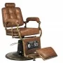 Gabbiano Boss Old Leather hairdressing chair light brown