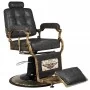 Gabbiano Boss HD Cadeira de cabeleireiro em pele preta velha