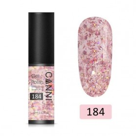 184 5ml Pink Glitter Canni CANNI UV Gel Polish