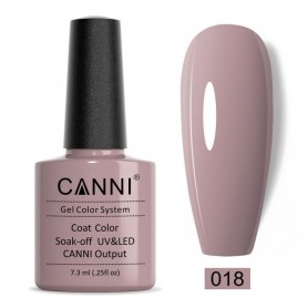 Light Pinkish Grey Canni Soak Off UV LED Nail Gel Polish