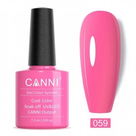 Bright Pink Canni Soak Off UV LED Nail Gel Polish