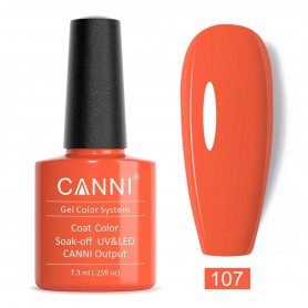 Salmon Orange Canni Soak Off UV LED Nail Gel Polish