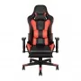 Игровое кресло Premium 557 с подставкой для ног, красное