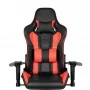 Игровое кресло Premium 557 с подставкой для ног, красное