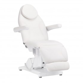 Электрическое косметическое кресло "Sillon Basic" 3 мотора белое