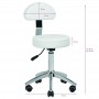Cosmetic stool AM-304 white