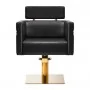 Gabbiano friziera krēsls Toledo zelta melns