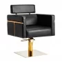 Gabbiano friziera krēsls Toledo zelta melns