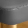"Gabbiano Granada" aukso spalvos pilka kirpimo kėdė