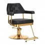 Gabbiano Frizerski stol Granada zlata črna