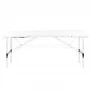 Activ Fizjo Aluminiowy komfortowy składany stół do masażu 2 segmenty Biały