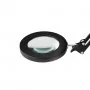 Светодиодная лампа с увеличительным стеклом Glow 308 для столешницы черная USB