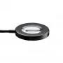 LED namizna obročna svetilka s povečevalnim steklom, črna