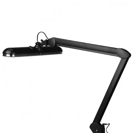 Lampe d'atelier LED Elegante 801-sz avec étau standard noir