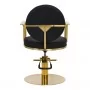 Gabbiano Arras χρυσή μαύρη καρέκλα κομμωτηρίου