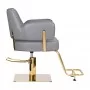 Gabbiano Linz καρέκλα κομμωτηρίου χρυσό γκρι