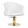 Gabbiano Versailles hairdressing chair gold white