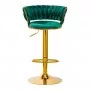 4Rico Barová stolička QS-B313a Green Velvet