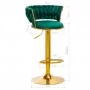 4Rico barski stolček QS-B313a Zeleni žamet