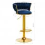 4Rico Barová stolička QS-B313a Tmavě modrý samet