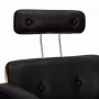 Gabbiano Florence frizerski stol z nastavljivim naslonom za glavo črn