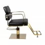 Cadeira de cabeleireiro Gabbiano Porto Gold preta