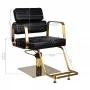 "Gabbiano Porto Gold" kirpimo kėdė juoda