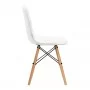 4Rico Скандинавски стол QS-185 от бяла еко кожа