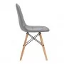 4Rico Chaise scandinave QS-185 eco grey leather