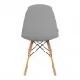 4Rico Skandinávská židle QS-185 z eko kůže v šedé barvě