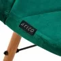 4Skandinavisk stol Rico QS-186 grøn fløjl
