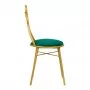 Кадифен стол DT2 със зелена панделка