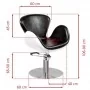 Gabbiano Amsterdam black and white hairdressing chair