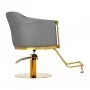 Парикмахерское кресло Gabbiano Burgos золотисто-серого цвета