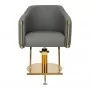 Парикмахерское кресло Gabbiano Burgos золотисто-серого цвета