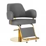 "Gabbiano Linz NQ" aukso pilkos spalvos kirpimo kėdė