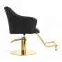 Židle do holičství Gabbiano Marbella Gold-Black