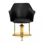 Židle do holičství Gabbiano Marbella Gold-Black