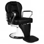Καρέκλα κομμωτηρίου Gabbiano Tiziano σε λευκό και μαύρο χρώμα
