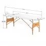 Massage table Comfort Activ Fizjo Lux 3 segments 190x70 white