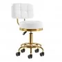 Cosmetic stool Gold AM-830, white